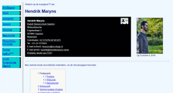 Desktop Screenshot of hendrikmaryns.name